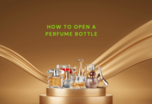 "How to open a perfume bottle safely"