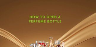 "How to open a perfume bottle safely"